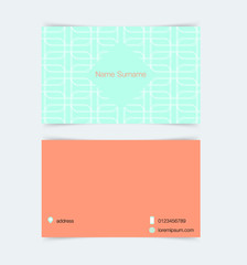 Business card template