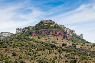 Fototapeta na wymiar Ciurana mountains and swamps, Tarragona, Catalonia, Spain 