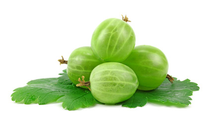 Heap of  gooseberry isolated