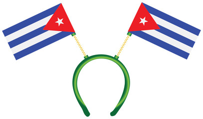 Witty headdress flags Cuba