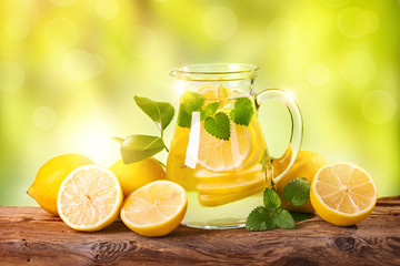Summer lemon drink