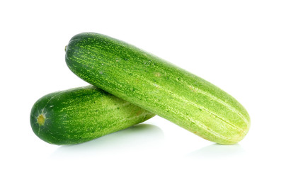 fresh cucumber isolated on the white background