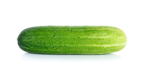 fresh cucumber isolated on the white background