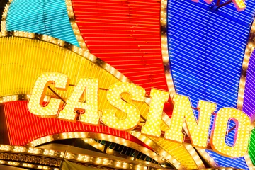 Rolgordijnen Casino neon sign © leungchopan