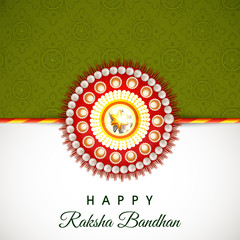 Beautiful rakhi for Raksha Bandhan celebration.