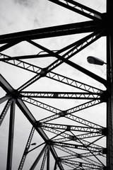 Abstract Metal structural of bridge detail