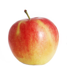 red apple isolated on white
