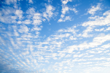 clouds in the blue sky