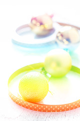 collection of Christmas Balls made with color filters, Christmas