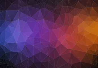 Fensteraufkleber Modern Triangle 2D geometric colorful background © igor_shmel