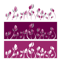 violet lotus graphic vector illustration