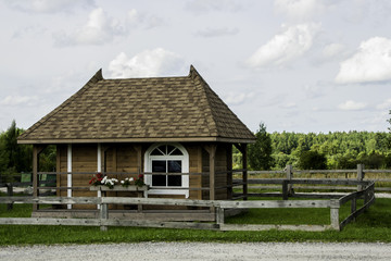 log cabin on the hill 