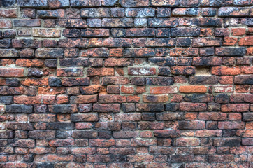 very old brick wall