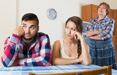 family quarrels with the husbands mother