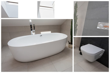 Bathroom in light colors