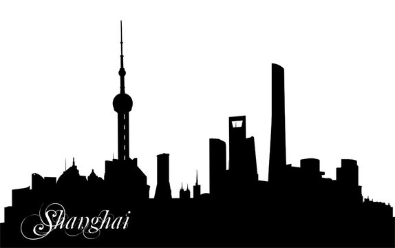 shanghai black silhouette