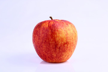 Cool red apple isolated on white background