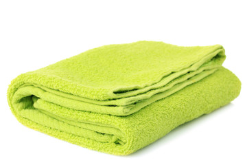 isolate, light green towel