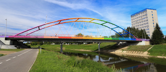 Tęczowy most w Rzeszowie