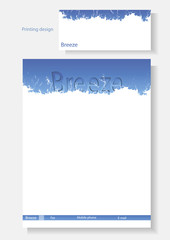 Vector template of design of the booklet.