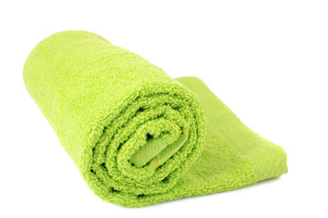 isolate, light green towel