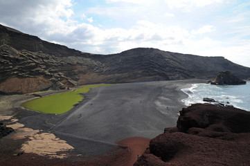 La Lagune Verte à El Golfo à Lanzarote