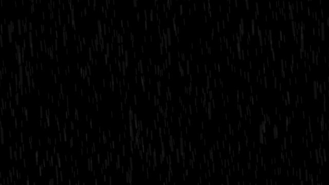 Rain isolated. Easy composite by setting to Screen opacity mode on top of any footage.
