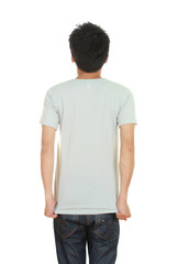 Fototapeta premium man with blank t-shirt