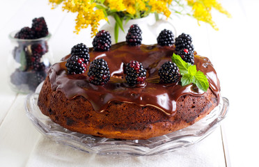 Blackberry ring cake