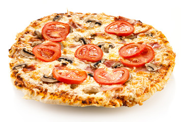 Pizza on white background 