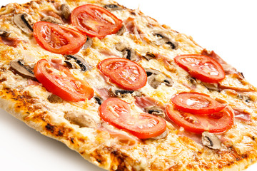 Pizza on white background 