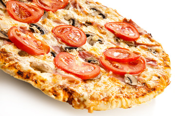 Pizza on white background 