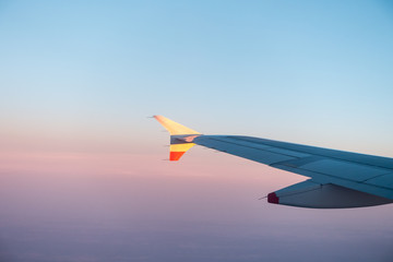 Airplane Wing Mid-Flight