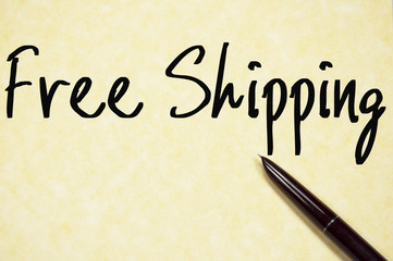 free shipping text write on paper
