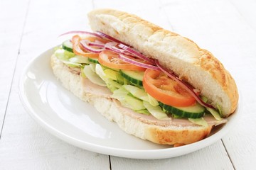 ham salad sub sandwich baton