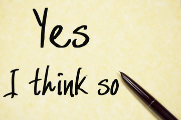 yes I think so text write on paper