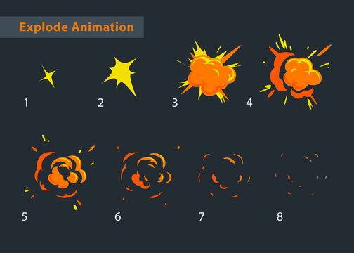 Explode effect animation