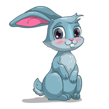 Little cute cartoon bunny