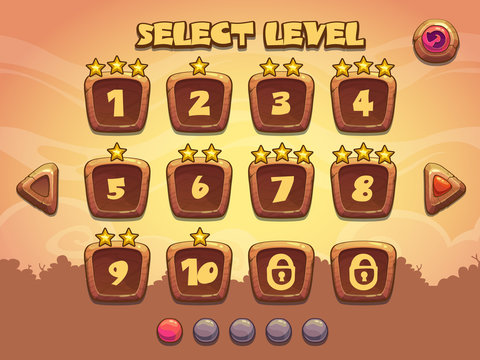 Level selection screen