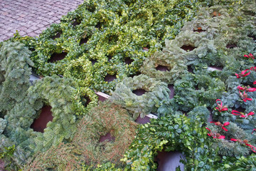 クリスマスリース / マーケットで売られていたリースの土台