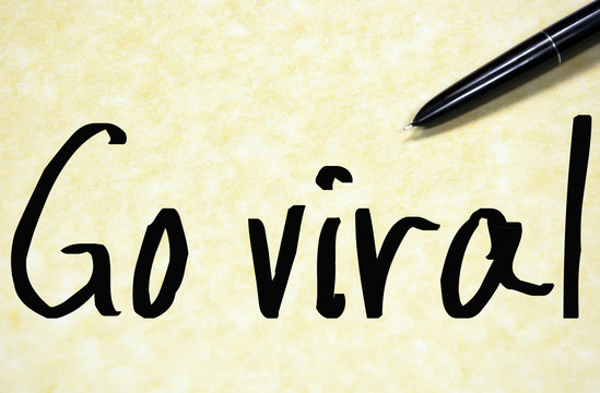 Go Viral Text Write On Paper