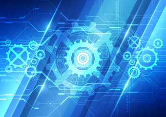 abstract vector future technology engineering background illustration