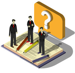 illustration of info graphic question mark concept 