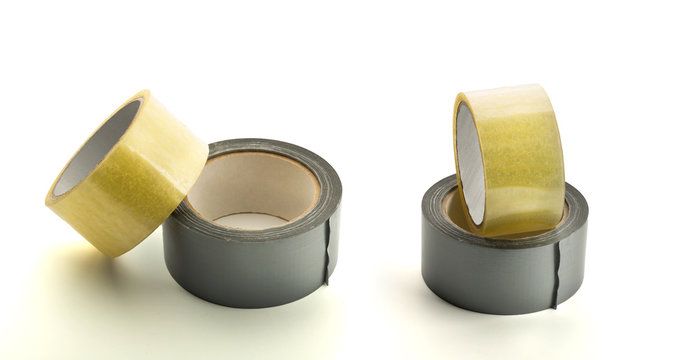 Four rolls of adhesive tape