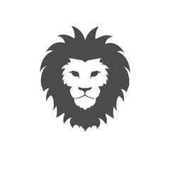 Lion face logo emblem template for business or t-shirt design