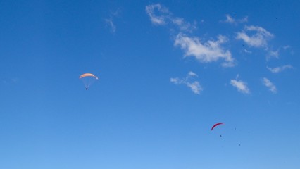 Paraglinding in the Brazil sky