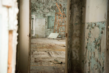 Chernobyl building interior