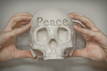Skull Engraving Peace