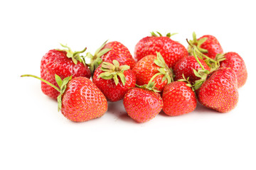 Strawberries isolated on a white