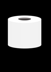 white toilet paper illustration